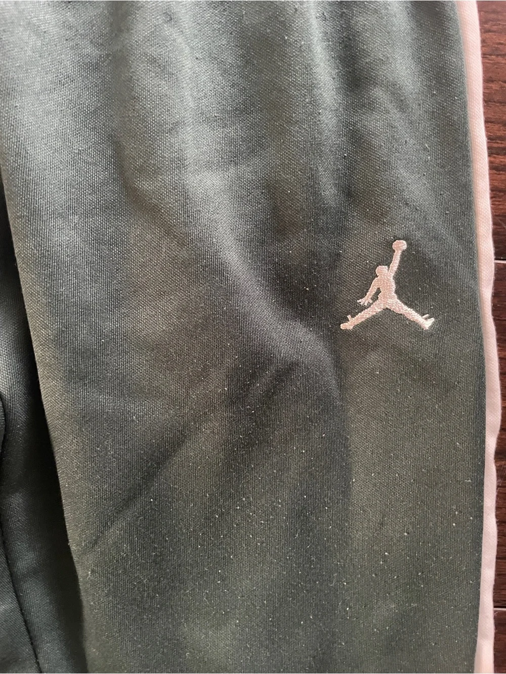 Jordan Children's Olive Green Track Jacket & Joggers with Red Jumpman Tag